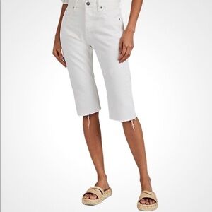 Helmut Lang NEW! Fray Hem Cut-off Bermuda Shorts